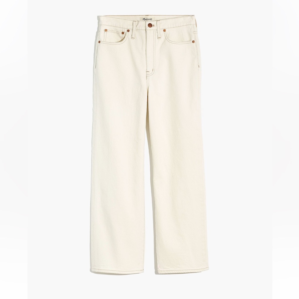 Madewell Slim Wide-Leg Jeans in Cloud Lining